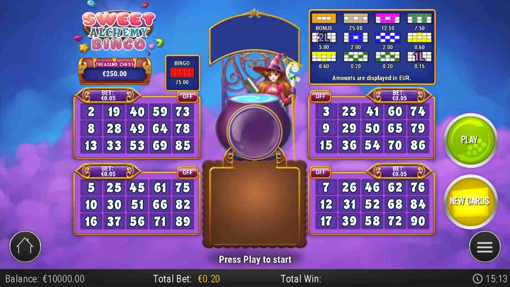 playn'go-sweet alchemy bingo game image sweet alchemy bingo game image