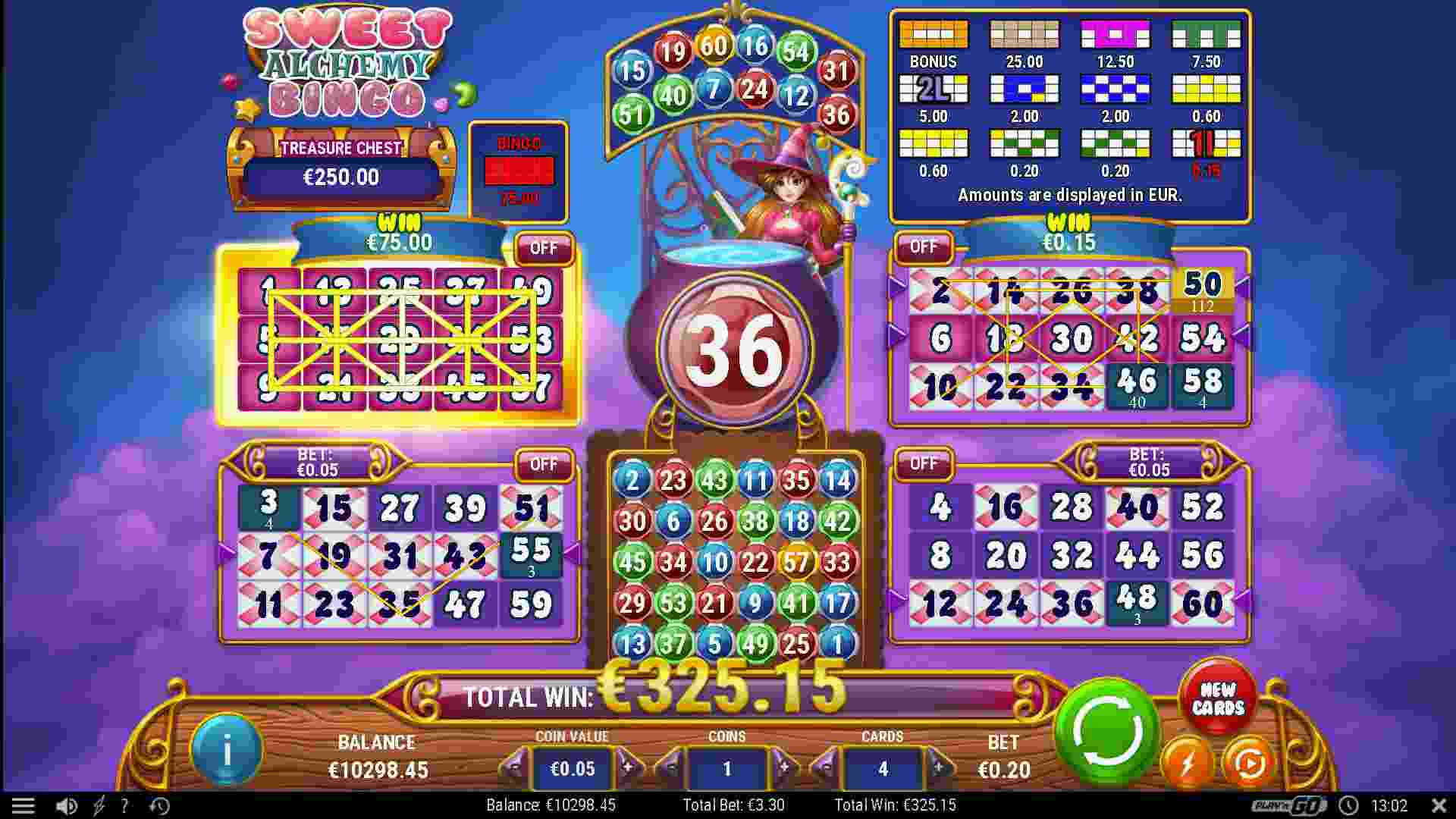 playn'go-sweet alchemy bingo game image sweet alchemy bingo game image