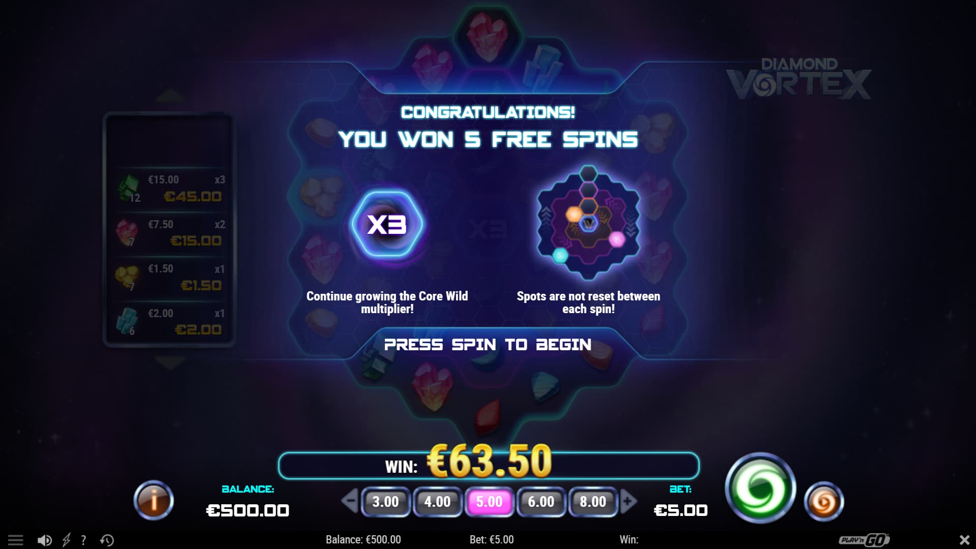Diamond Vortex game image